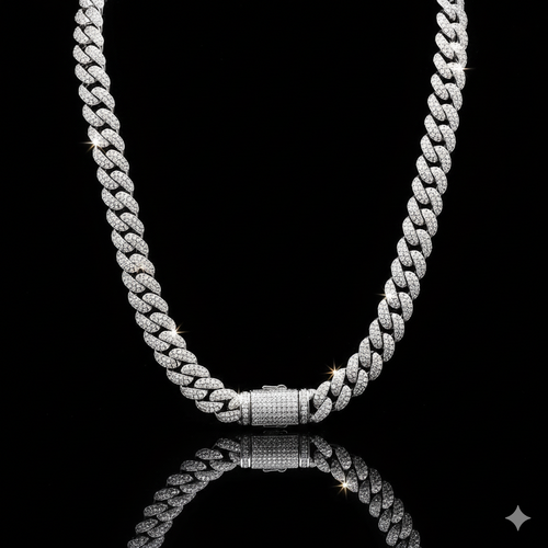 991541 | 925 Moissanite CZ 8mm 20 Rhodium