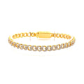ZANO 6MM CZ BRASS ICED OUT BRACELET  I 963582
